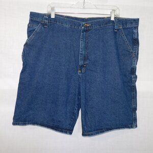 Wrangler Mens 40 medium wash Denim Carpenter jean Shorts